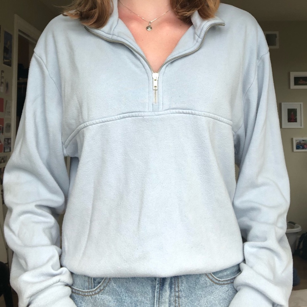 Brandy Melville quarter-zip sweatshirt